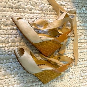 Tsubo espadrille wedges. Size 7.5.